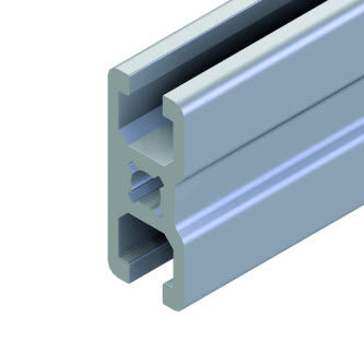 Aluminiumprofil - 20.1001/0 - Minitec - gerillt / rahmen / extrudiert