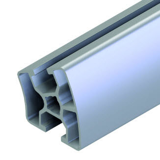 Aluminiumprofil - 20.1134/0 - Minitec - gerillt / rund / für Industrieanwendungen