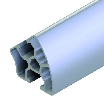 Aluminiumprofil - 20.1135/0 - Minitec - rund / 45° / rahmen