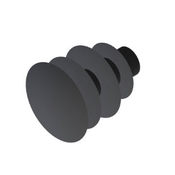 Runder Stopfen - 22.1200/1 - Minitec - Lamellen / gewindelos / Polyethylen