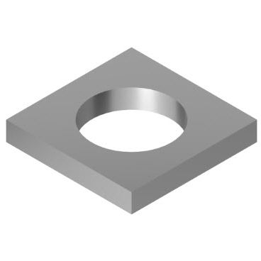 Sicherungsunterlegscheibe - 21.1360/1 - Minitec - quadratisch / Edelstahl