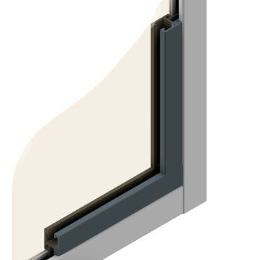 Kunststoffprofil - 22.1107/1 - Minitec - gerillt / für Bauanwendungen / extrudiert