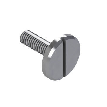 Schraube mit gewölbtem Zylinderkopf - 21.2074/0 - Minitec - Schlitz / galvanisiertem Stahl