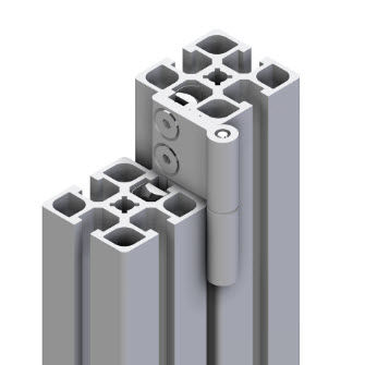 Drehscharnier - 21.1378/0 - Minitec - Aluminium / Einschraub / 270°
