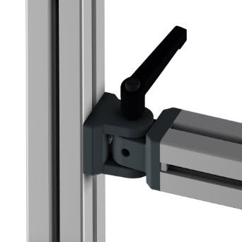 Drehscharnier - 21.2010/0 - Minitec - Aluminium / Einschraub / für schwere Lasten