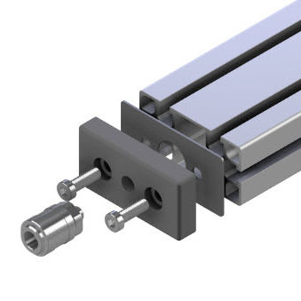 Aluminium-Aufspannplatte - 24.1105/0 - Minitec - rechteckig