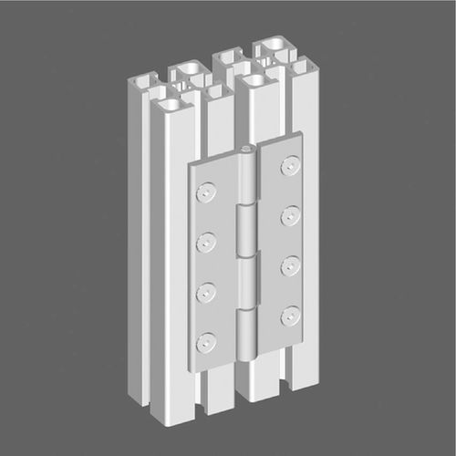 Drehscharnier - 21.0970/0 - Minitec - Aluminium / Einschraub / 180°