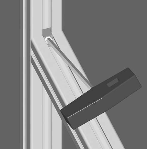Verbindungselement für Aluminiumprofile - 21.0016/0 - Minitec - verzinkter Stahl
