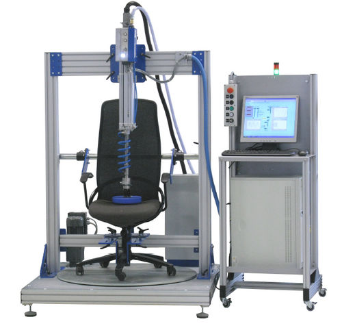 Prüfstand für Sitz - 1500 N - Hegewald & Peschke Meß- und Prüftechnik GmbH - pneumatisch / schwenkbar