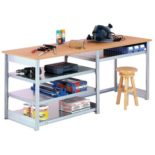 Stahl-Werkbank - 10-12682 - BITO-Lagertechnik Bittmann - modular