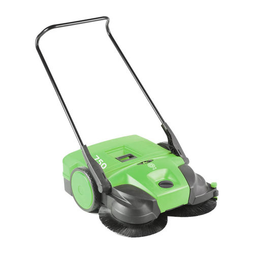 Handgeführte Kehrmaschine - 750 series - IPC - manuell / mit Batterie / für Außenbereich