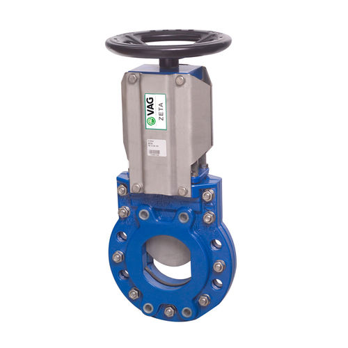 Plattenschieber - ZETA® - VAG-Group - mit Handrad / Absperr / für Abwasser