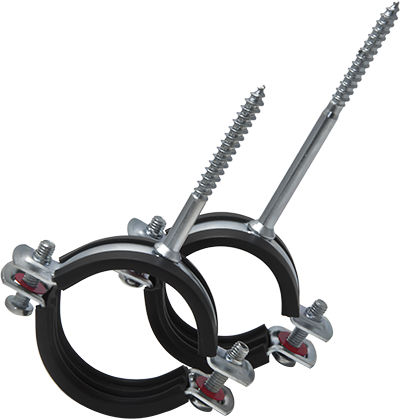 Schraubenrohrschelle - DG2  - Tork Baglanti Elemanlari - Bolzen / Metall / mit Gummiring