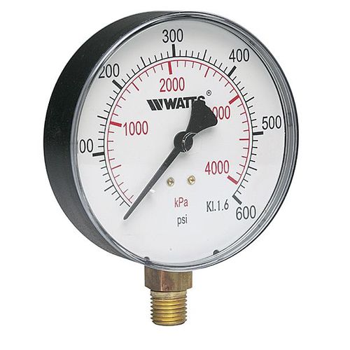 Manometer mit Zifferblatt-Anzeige - LFDPG-1 - Watts Water Technologies - Gewinde / Rohrfeder / Prozess