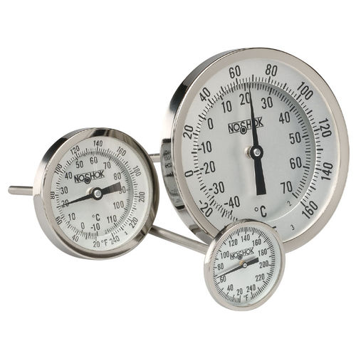 Bimetall-Thermometer - 100  - NOSHOK - mit Zifferblatt-Anzeige / Tauchfühler / Industrie