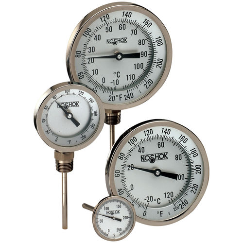 Bimetall-Thermometer - 300  - NOSHOK - analog / mit Zifferblatt-Anzeige / Tauchfühler