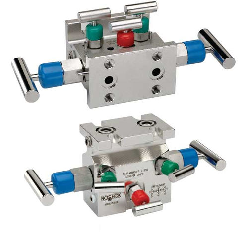 5-Wege-Verteilerblock - 5530 - NOSHOK - Edelstahl / Isolation / Flansch