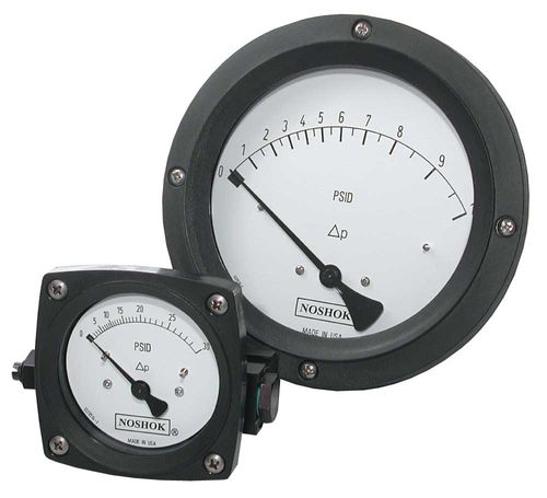 Differential-Manometer - 1000  - NOSHOK - analog / Edelstahl / Aluminium