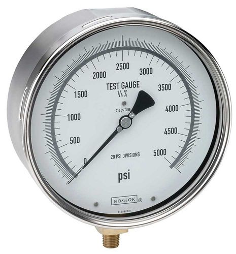 Manometer mit Zifferblatt-Anzeige - 800  - NOSHOK - Gewinde / Edelstahl / Messing