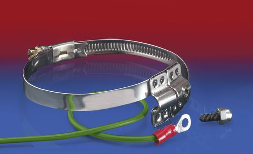 Edelstahl-Schlauchschelle - CLAMP 212 EC - NORRES Schlauchtechnik GmbH - Brücken / mit Erdung / Band