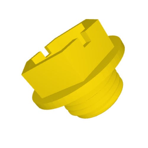 Sechseckiger Stopfen - TC series - DBI Plastics - Gewinde / Kunststoff / zur Abdeckung