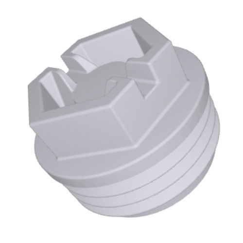 Sechseckiger Stopfen - TF2101A-GA10A - DBI Plastics - Gewinde / Kunststoff / Lack