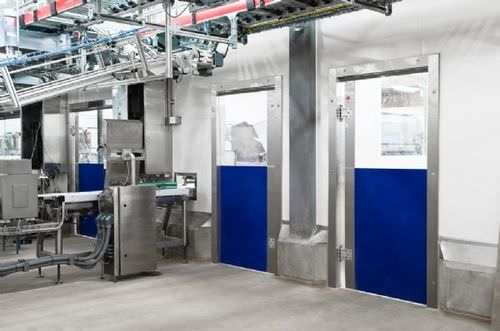 Einflügeltür - ML0051D - DAN-doors - Polycarbonat / für die Lebensmittelindustrie / Industrie