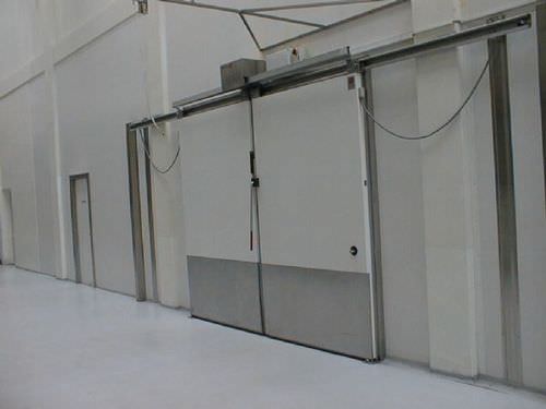 Schiebetür - AS1502F - DAN-doors - Metall / für Kühlraum / Industrie