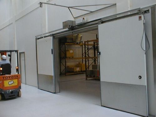 Schiebetür - MS0502I - DAN-doors - Metall / für Kühlraum / Industrie