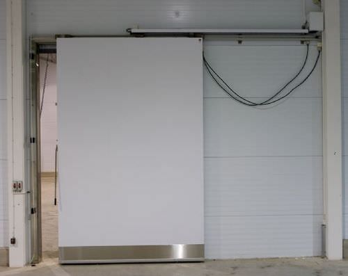 Schiebetür - MS1501F - DAN-doors - Metall / für Kühlraum / Industrie