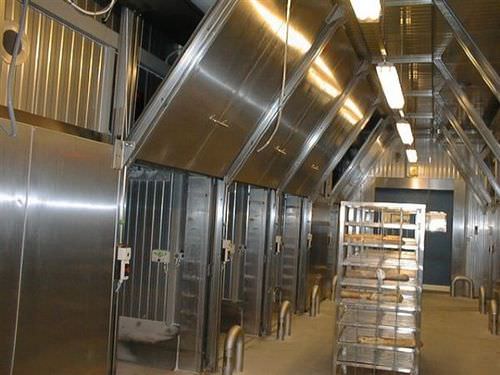 Vertikal-Schiebetür - AV0601K - DAN-doors - Metall / für Kühlraum / Industrie