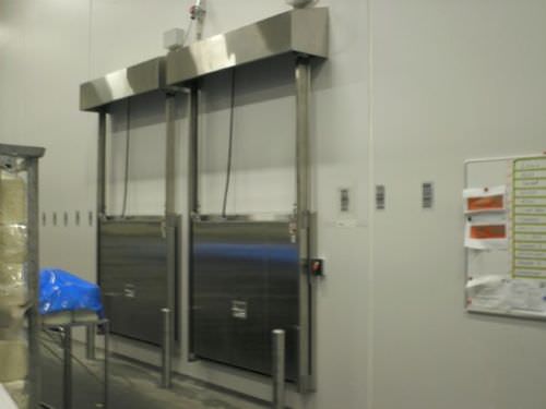 Vertikal-Schiebetür - MV0601K - DAN-doors - Metall / für Kühlraum / Industrie