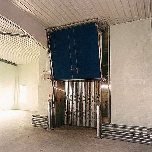 Vertikal-Schiebetür - MV1001K - DAN-doors - Metall / für Kühlraum / Industrie