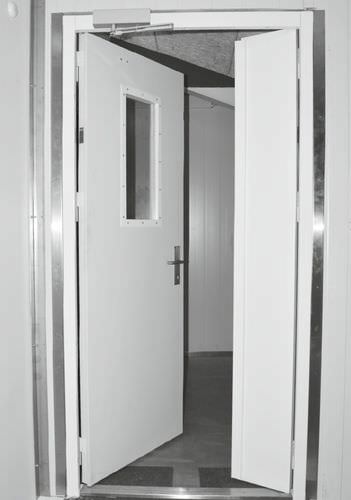 Einflügeltür - MH0501I - DAN-doors - Edelstahl / für Kühlraum / Industrie