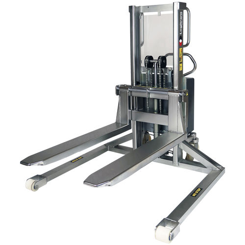 Elektrischer Stapler - EHSS RF-SEMI - Logitrans - Geh / Transport / für Paletten