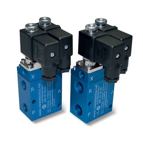 Vorgesteuertes Magnetventil - 070x51 series - VUOTOTECNICA - 3-Wege / NC / NO