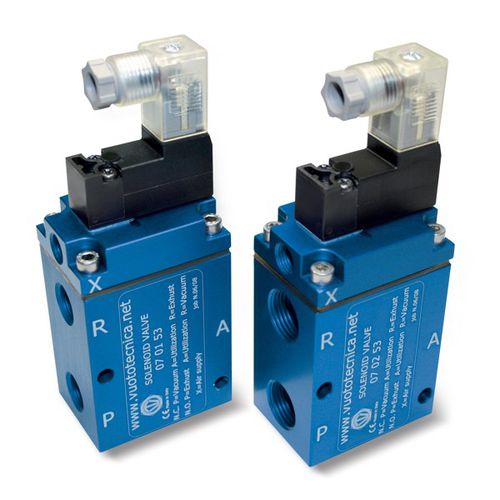 Vorgesteuertes Magnetventil - 070x53 series - VUOTOTECNICA - 3-Wege / NC / NO