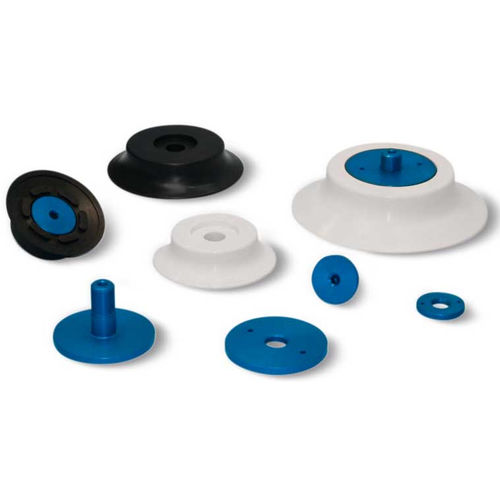 Runder Vakuum-Saugnapf - 017624 - VUOTOTECNICA - flach / Silikon / Gummi