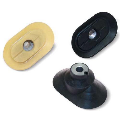 Ovaler Vakuum-Saugnapf - 083252A - VUOTOTECNICA - Gummi / Aluminium / für Materialumschlag