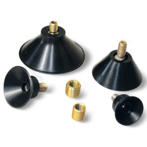Tiefer Vakuum-Saugnapf - 083038B - VUOTOTECNICA - kreisförmig / Gummi / galvanisiertem Stahl
