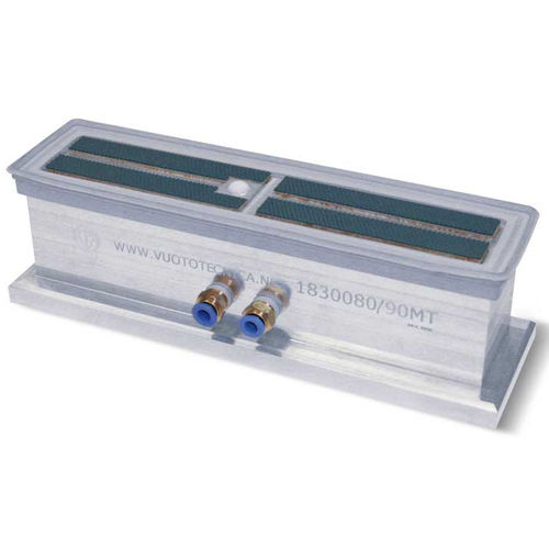 Rechteckiger Vakuum-Saugnapf - 014075 - VUOTOTECNICA - Silikon / Gummi / Aluminium