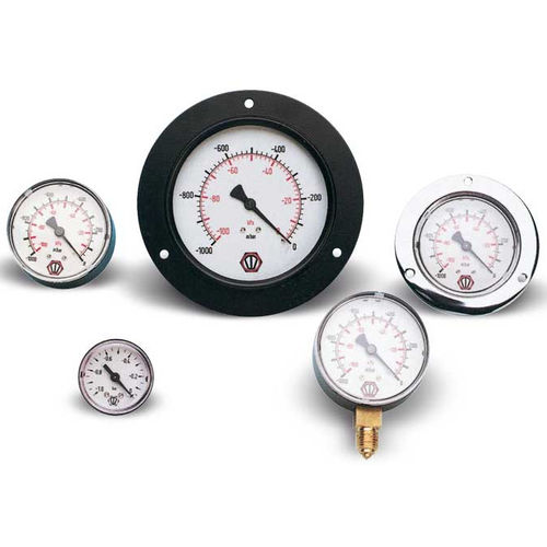 Rohrfeder-Vakuummeter - 090315 - VUOTOTECNICA - mit Zifferblatt-Anzeige