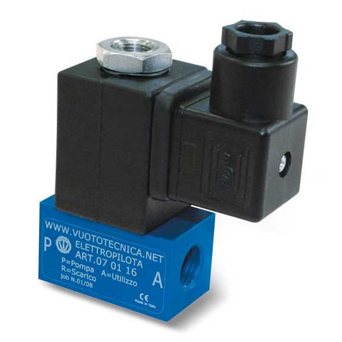 Direktgesteuertes Magnetventil - 070x16 series - VUOTOTECNICA - 3-Wege / normal geschlossen / Vakuum