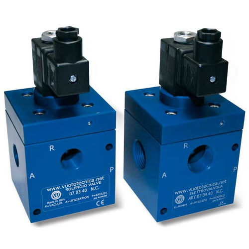 Direktgesteuertes Magnetventil - 070x40N series - VUOTOTECNICA - 3-Wege / NC / NO