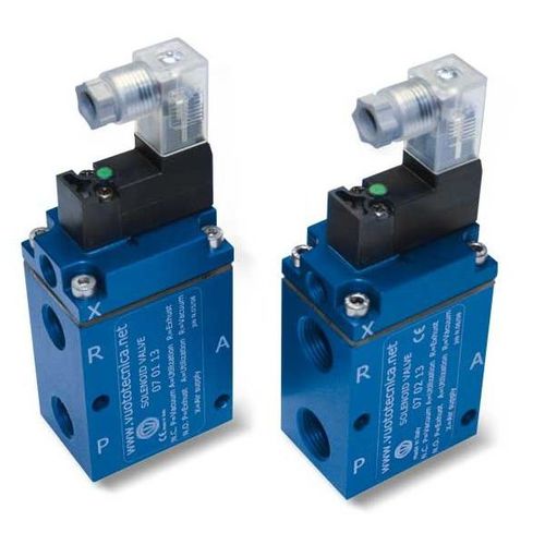 Vorgesteuertes Magnetventil - 070x13 series - VUOTOTECNICA - 3-Wege / NC / NO