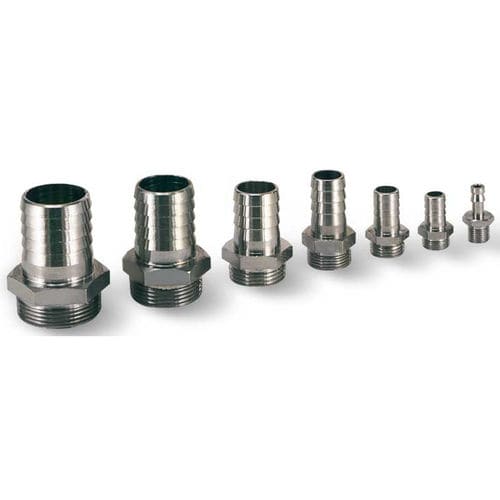 Schlauchkupplung - RS series - VUOTOTECNICA - Vakuum / geriffelt / vernickeltes Messing