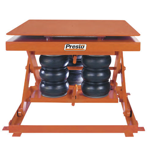 Scherenhubtisch - AXSR series - Presto Lifts - pneumatisch / festinstalliert / für schwere Lasten