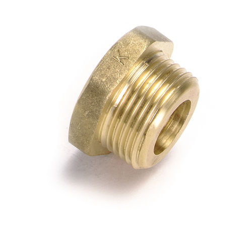 Sechseckiger Stopfen - 50123 series - Isiflo AS - Gewinde / Messing / Reduzier