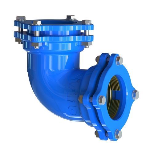 Hydraulikanschluss - 120 - Isiflo AS - Flansch / 90°-Winkel / Gusseisen