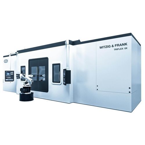 CNC-Bearbeitungszentrum / 5-Achs - TriFlex 5X - Hydromat - horizontal / mit Rotationstisch / 2 Spindeln